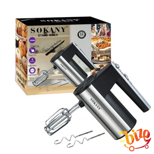 SOKANY – mélangeur à main 4 en 1 en acier inoxydable, batteur à œufs  électrique, broyeur à Immersion, pour légumes et viande